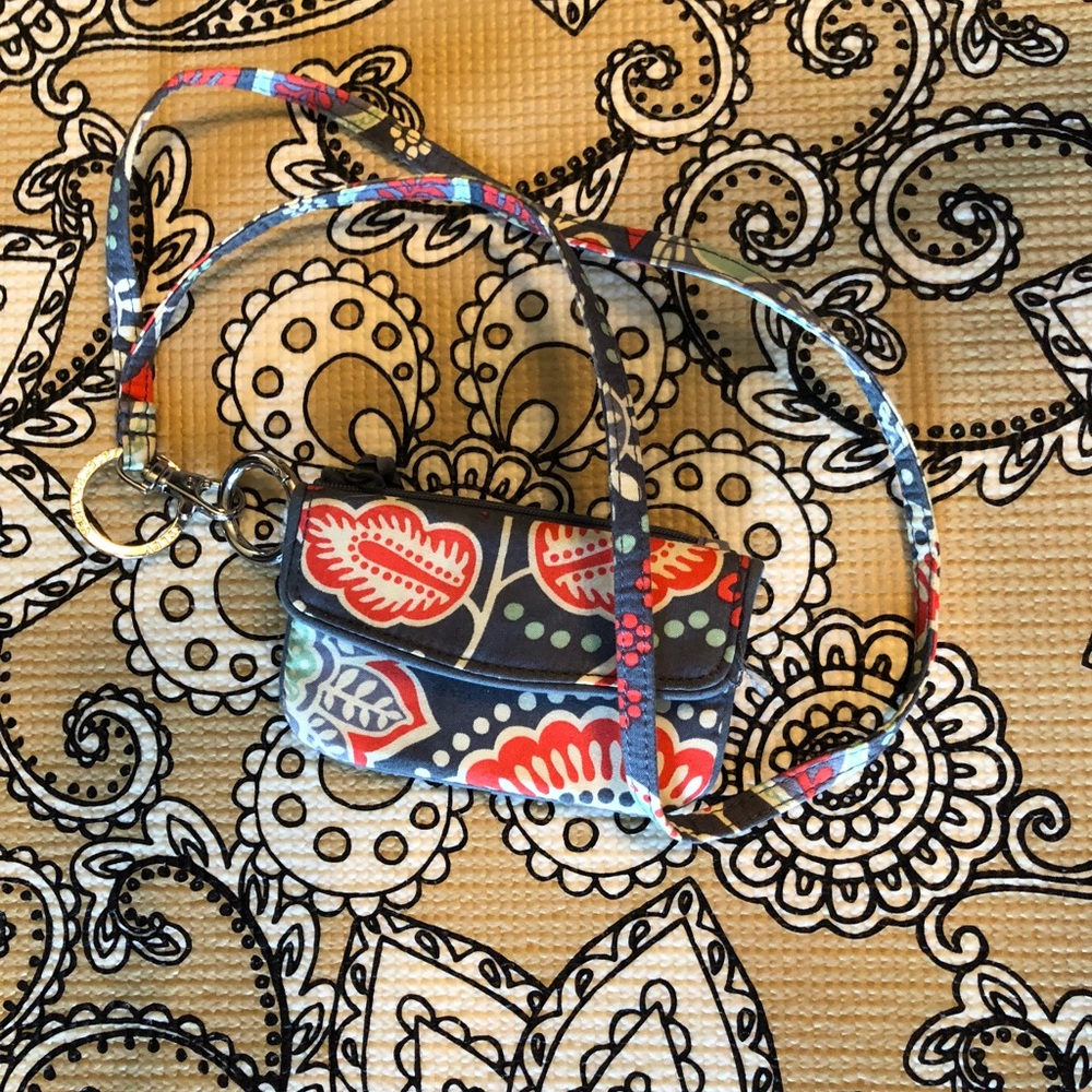 Vera Bradley Lanyard and Wallet